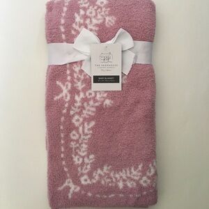 Baby Blanket Rachel Ashwell Cozy Pink Floral and Bows NEW | The Farmhouse